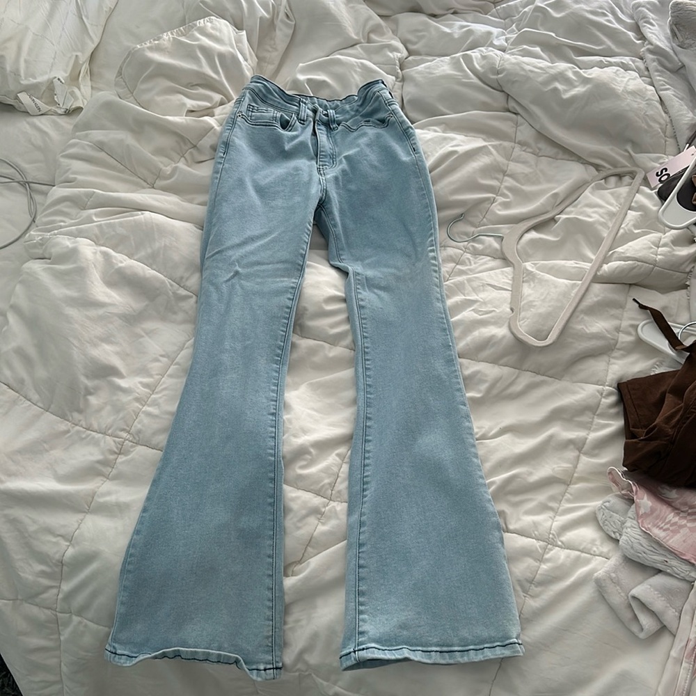 High Waisted flare jeans